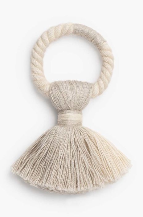 Кільця для серветок Calma House Servilletero 4-pack колір бежевий