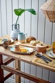 Салатні ложки Bloomingville Aviaja 2-pack колір коричневий Салатні ложки Bloomingville Aviaja 2-pack колір коричневий