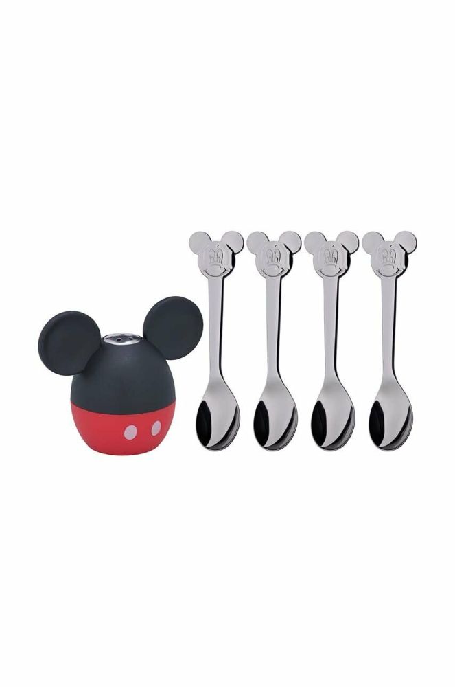 Набір ложок з сільничкою для дитини WMF Mickey Mouse 5-pack колір барвистий