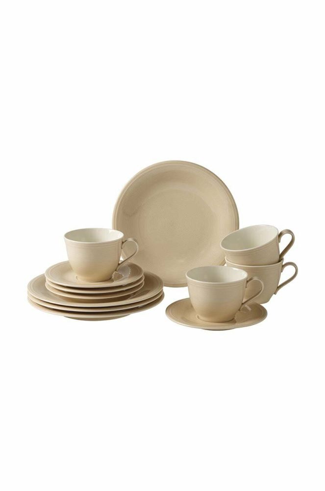 Кавовий сервіз на 4 персони Villeroy & Boch Color Loop Sand 12-pack колір барвистий