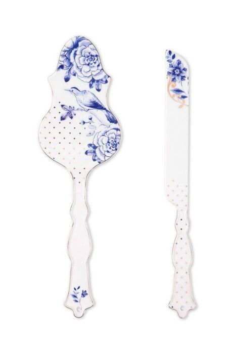 Салатні ложки Pip Studio Royal White 2-pack колір барвистий