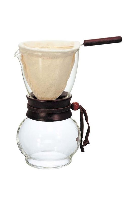 Набір для приготування дріп-кави Hario Woodneck Drip Pot 3 Cup колір барвистий