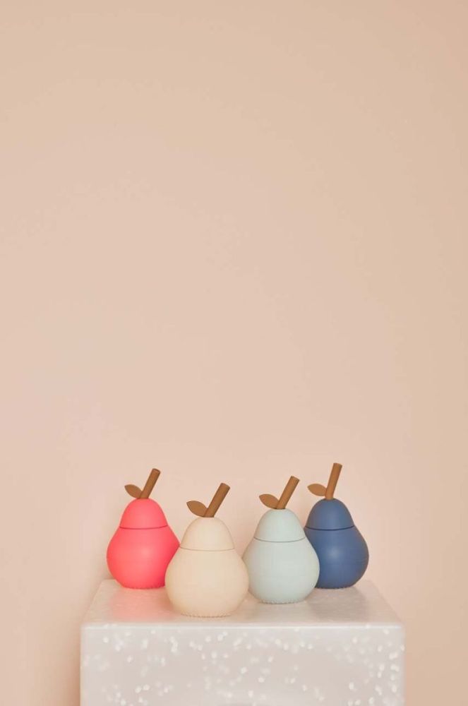 Чашка з кришкою OYOY Pear Cup колір блакитний фото 3