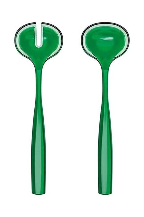 Салатні ложки Guzzini Dolcevita 2-pack колір зелений (3378634) Салатні ложки Guzzini Dolcevita 2-pack колір зелений (3378634)