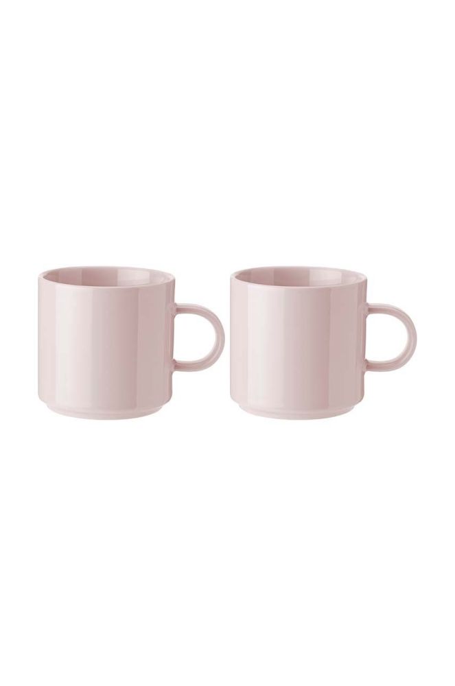 Набір чашок Stelton Mug 2-pack колір рожевий