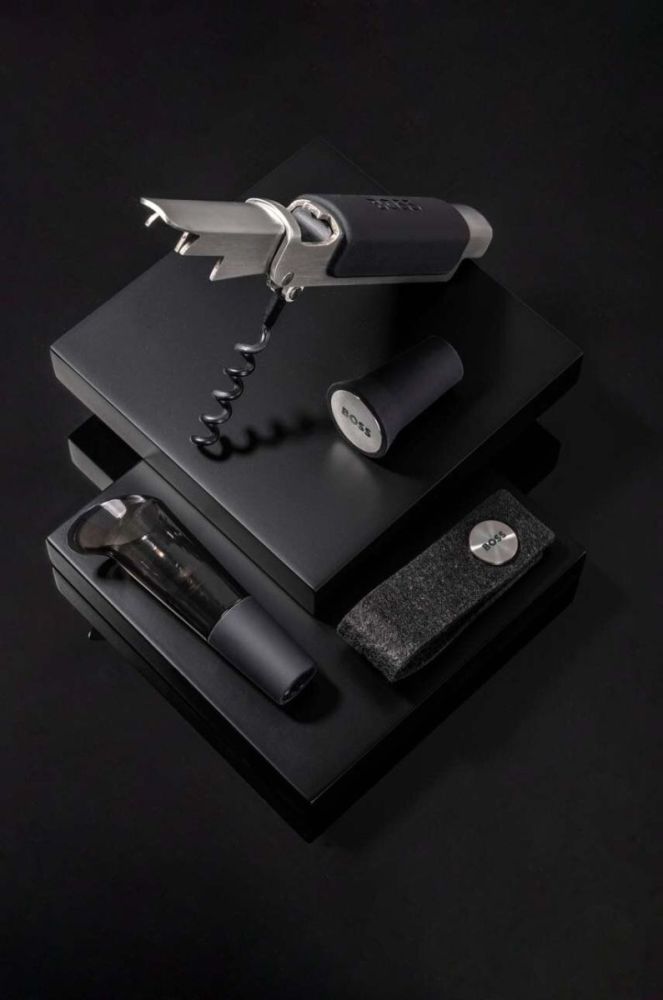 Винний набір Hugo Boss Iconic 4-pack колір чорний фото 4