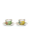 Набір чашок з блюдцями Palais Royal 2-pack колір барвистий (3537026) Набір чашок з блюдцями Palais Royal 2-pack колір барвистий (3537026)