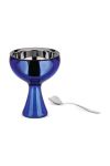 Стаканчик для морозива з ложкою Alessi Big Love колір темно-синій (3565301) Стаканчик для морозива з ложкою Alessi Big Love колір темно-синій (3565301)
