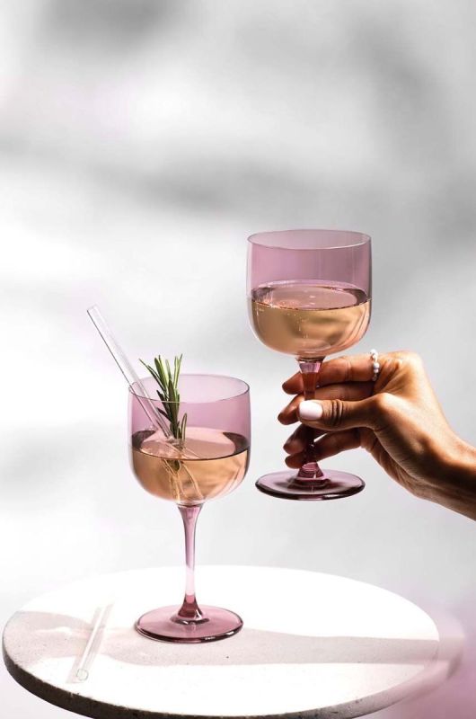 Набір келихів для вина Villeroy & Boch Like Grape 2-pack колір рожевий фото 2
