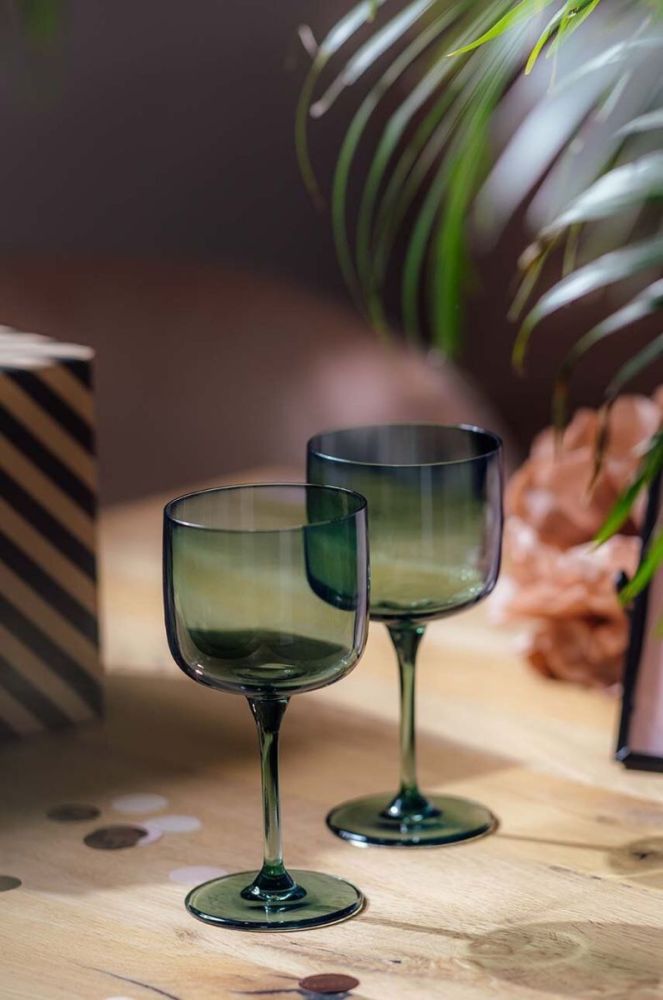 Набір келихів для вина Villeroy & Boch Like Sage 2-pack колір зелений фото 3