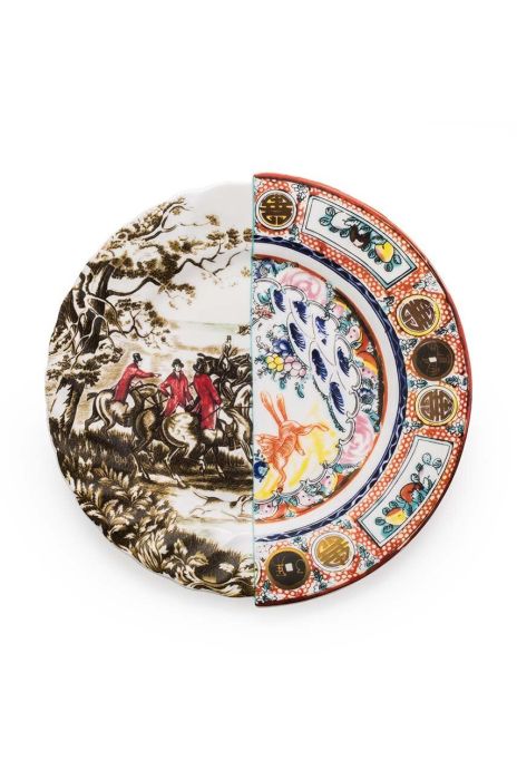 Тарілка Seletti Eusapia колір барвистий