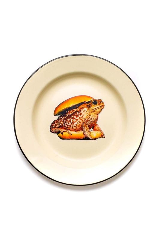 Тарілка Seletti Toad колір барвистий