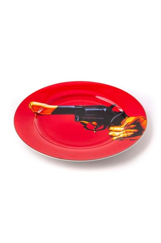 Тарілка Seletti Revolver колір барвистий фото 2