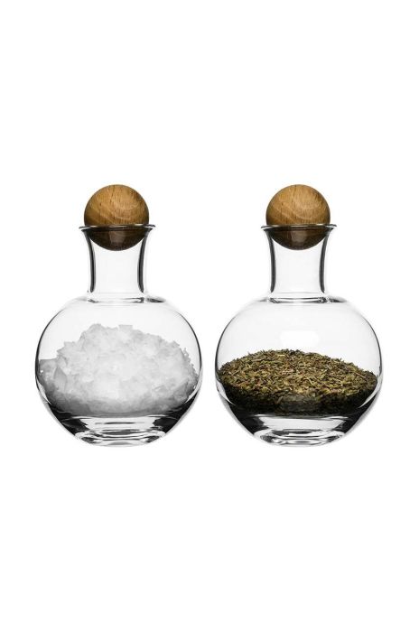 Скляна пляшка Sagaform Nature 2-pack колір прозорий Скляна пляшка Sagaform Nature 2-pack колір прозорий