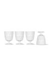 Набір келихів Sagaform Juni 4-pack колір білий
