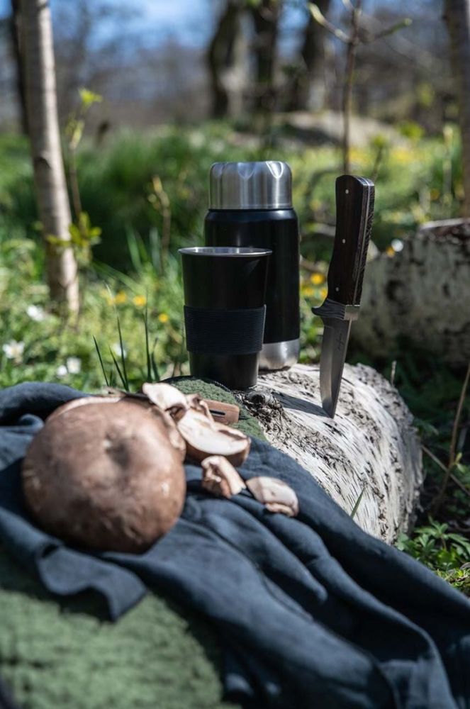 Набір чашок Sagaform Stalmugg 2-pack колір чорний фото 2