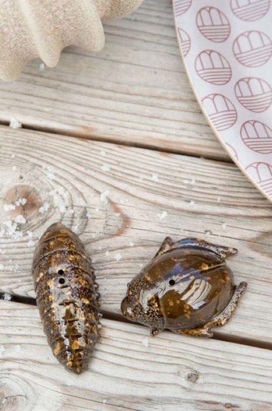 Сільничка і перечниця Byon Bug колір коричневий фото 2