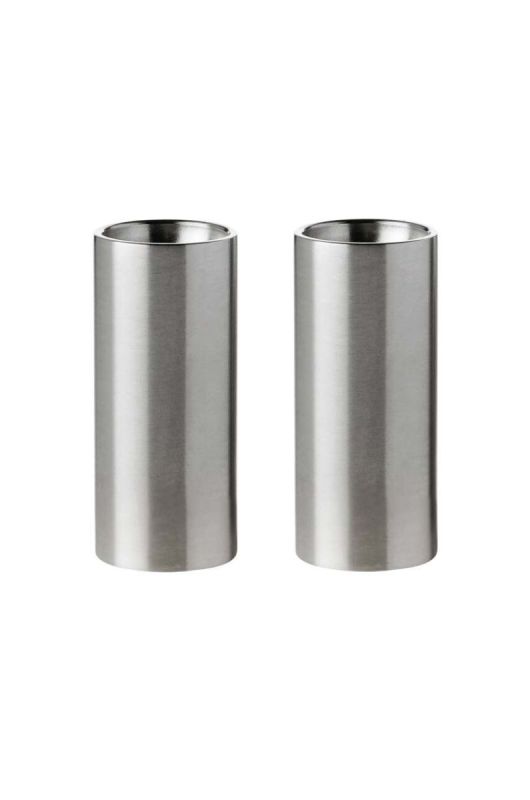 Сільничка і перечниця Stelton Arne Jacobsen колір сірий