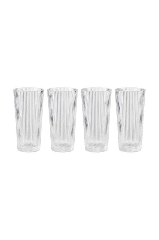 Набір склянок для коктейлів Stelton Pilastro 300 ml 4-pack колір прозорий