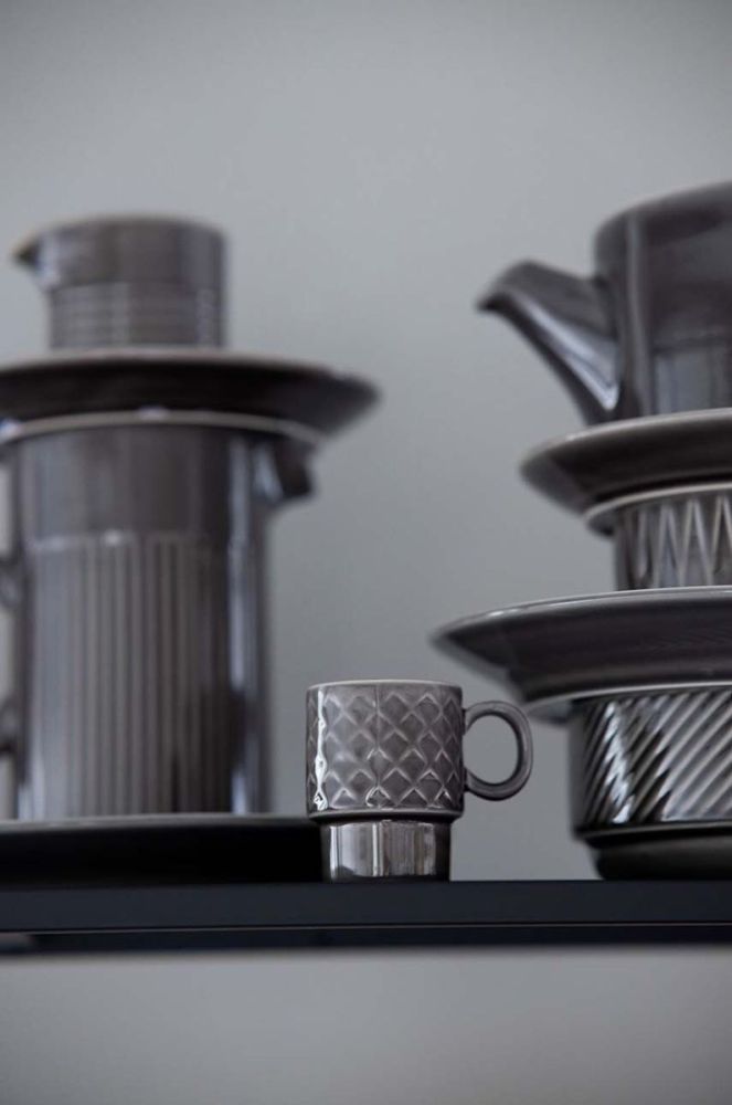 Набір чашок для еспресо Sagaform Coffee & More 4-pack колір сірий фото 3