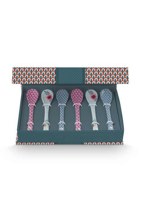 Набір чайних ложок Pip Studio Oriental Flower Festival 6-pack колір барвистий