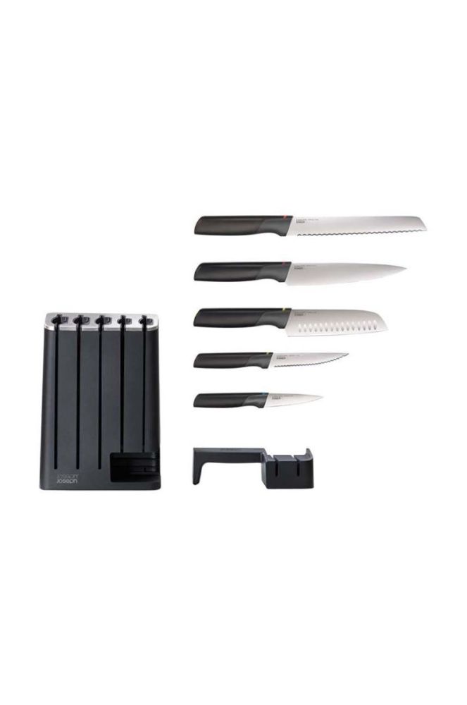 Набір ножів з органайзером Joseph Joseph Elevate SlimBlock 5-pack колір чорний фото 4