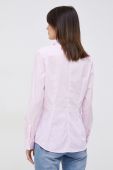 Бавовняна сорочка Seidensticker жіноча колір рожевий slim класичний комір (2953380)