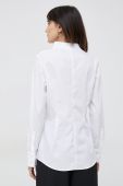 Бавовняна сорочка Seidensticker жіноча колір білий slim