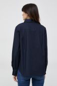 Сорочка Seidensticker жіноча колір синій regular класичний комір (2946504)