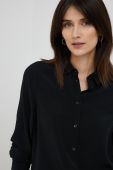 Сорочка Seidensticker жіноча колір чорний regular класичний комір (2953433)