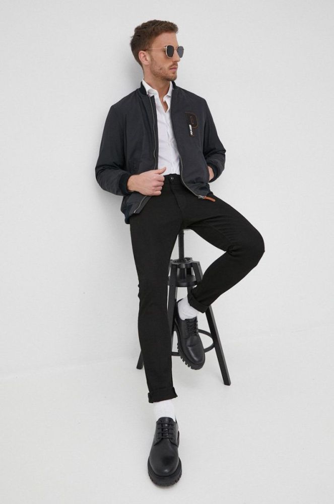 Сорочка Armani Exchange чоловіча колір білий slim класичний комір (2147351) фото 3