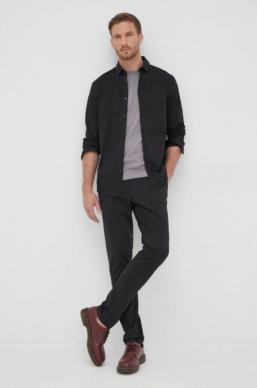 Сорочка Armani Exchange колір чорний фото 3