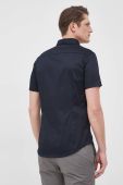 Сорочка Armani Exchange чоловіча колір синій slim класичний комір (2147376)
