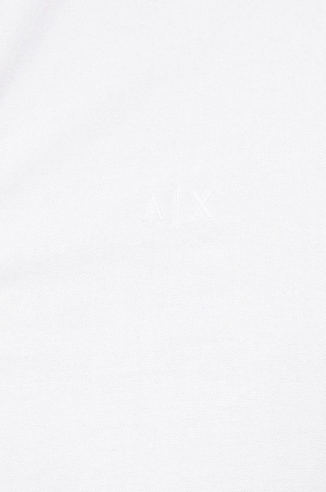 Бавовняна сорочка Armani Exchange колір білий фото 5