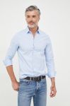 Бавовняна сорочка Armani Exchange чоловіча slim класичний комір колір блакитний (2596296) Бавовняна сорочка Armani Exchange чоловіча slim класичний комір колір блакитний (2596296)