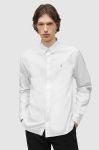 Сорочка AllSaints чоловіча колір білий regular класичний комір Сорочка AllSaints чоловіча колір білий regular класичний комір