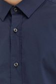 Сорочка HUGO чоловіча колір синій slim класичний комір (3511147)