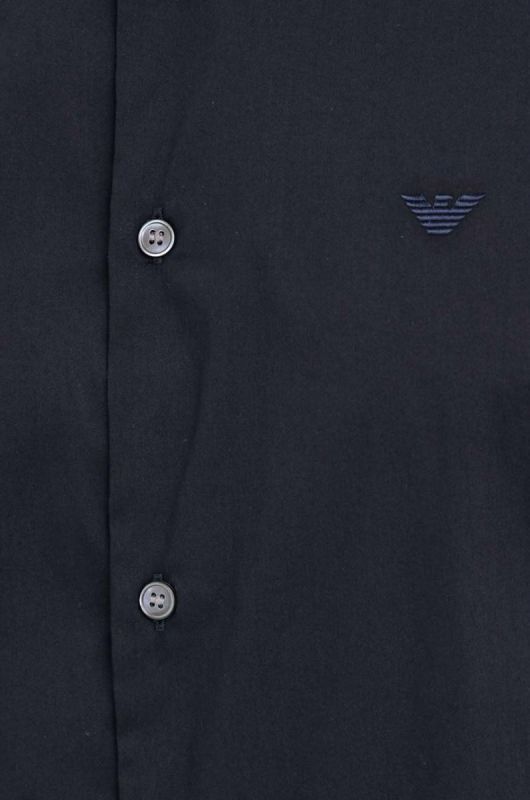 Сорочка Emporio Armani чоловіча колір синій regular класичний комір фото 2