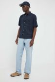 Сорочка з льону Marc O'Polo колір синій regular класичний комір (3150004)
