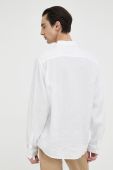 Сорочка з льону Marc O'Polo колір білий regular класичний комір (3166022)