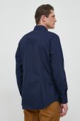 Бавовняна сорочка Seidensticker чоловіча колір синій slim класичний комір (2978467)