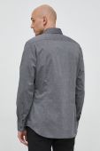 Бавовняна сорочка Seidensticker чоловіча колір сірий slim класичний комір (2978636)