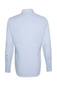 Бавовняна сорочка Seidensticker чоловіча slim класичний комір колір блакитний (2978521)