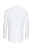 Бавовняна сорочка Seidensticker чоловіча колір білий slim класичний комір (2978518)