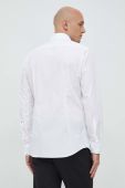Бавовняна сорочка Seidensticker чоловіча колір білий slim класичний комір (2978518)