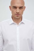 Бавовняна сорочка Seidensticker чоловіча колір білий slim класичний комір (2978518)