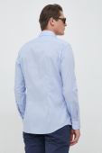 Бавовняна сорочка Seidensticker чоловіча slim класичний комір колір блакитний (2978646)