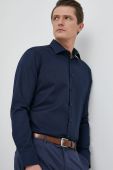 Бавовняна сорочка Seidensticker чоловіча колір синій slim класичний комір (2978768)