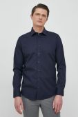 Бавовняна сорочка Seidensticker чоловіча колір синій slim класичний комір (2978933)