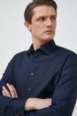 Бавовняна сорочка Seidensticker чоловіча колір синій slim класичний комір (2978549)